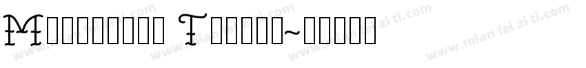 Miltonian Tattoo字体转换